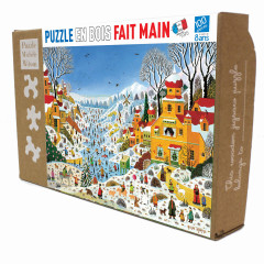 Scène Hivernale aux Toucans - Thomas - puzzle Michèle Wilson 100 pièces