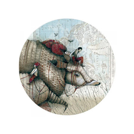 Avec tatou puzzle (puzzle rond 500 pièces)