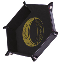 Piste de dés simili Cuir et velours- Lord of the Ring 19x19 cm