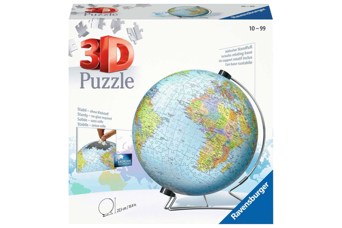 Globe Puzzle 3D
