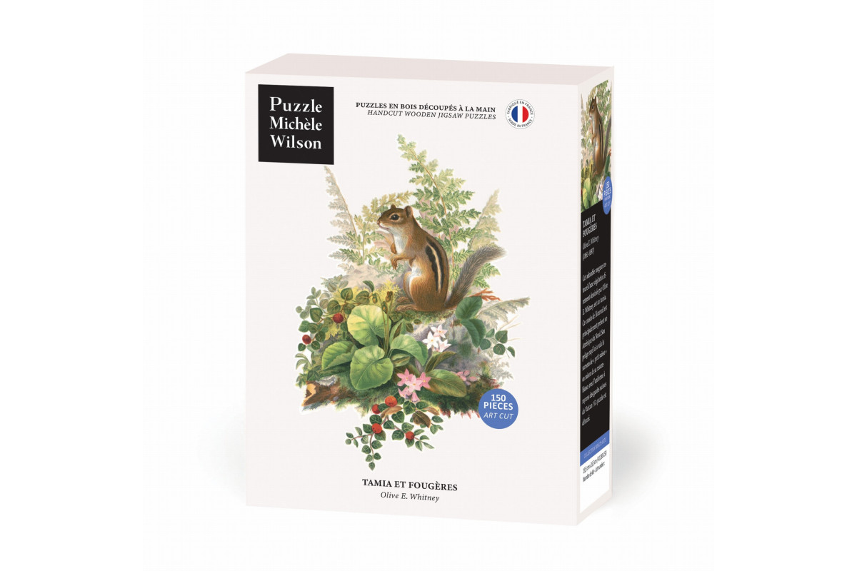 Tamia et Fougères - Olive E. Whitney - puzzle Michèle Wilson 150 pièces