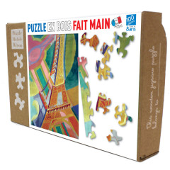Tour Eiffel - DELAUNAY - puzzle Michèle Wilson 100 pièces