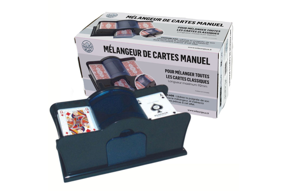 Batteur mélangeur de cartes manuel