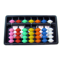 (5+1) Soroban Enfants 7 tiges multicolores
