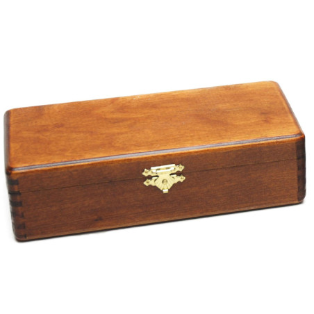 Pions de dames bois clair/noir boite bois brun