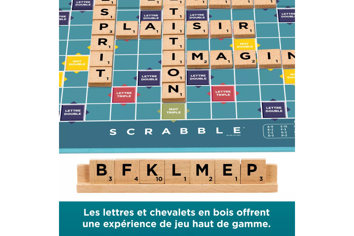 Scrabble lettres en bois