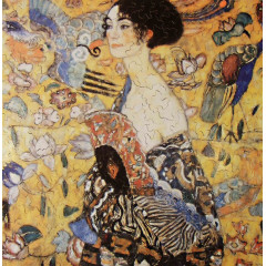 La dame à l'éventail - Klimt - puzzle Michèle Wilson 350 pièces