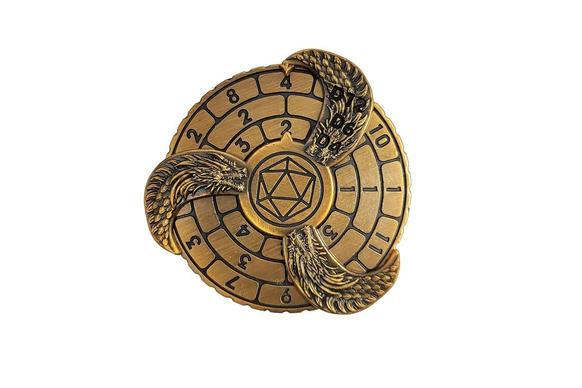 Dé Métal Spinner Gold