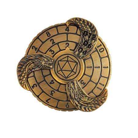 Dé Métal Spinner Gold