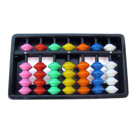 Soroban Enfants 7 tiges multicolores
