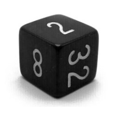 Dé doubleur en résine 16mm gris marbré (dé videau)