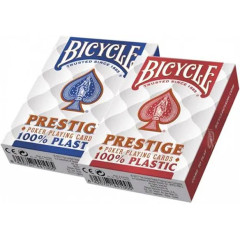 Bicycle PRESTIGE Cartes JUMBO 100% plastique