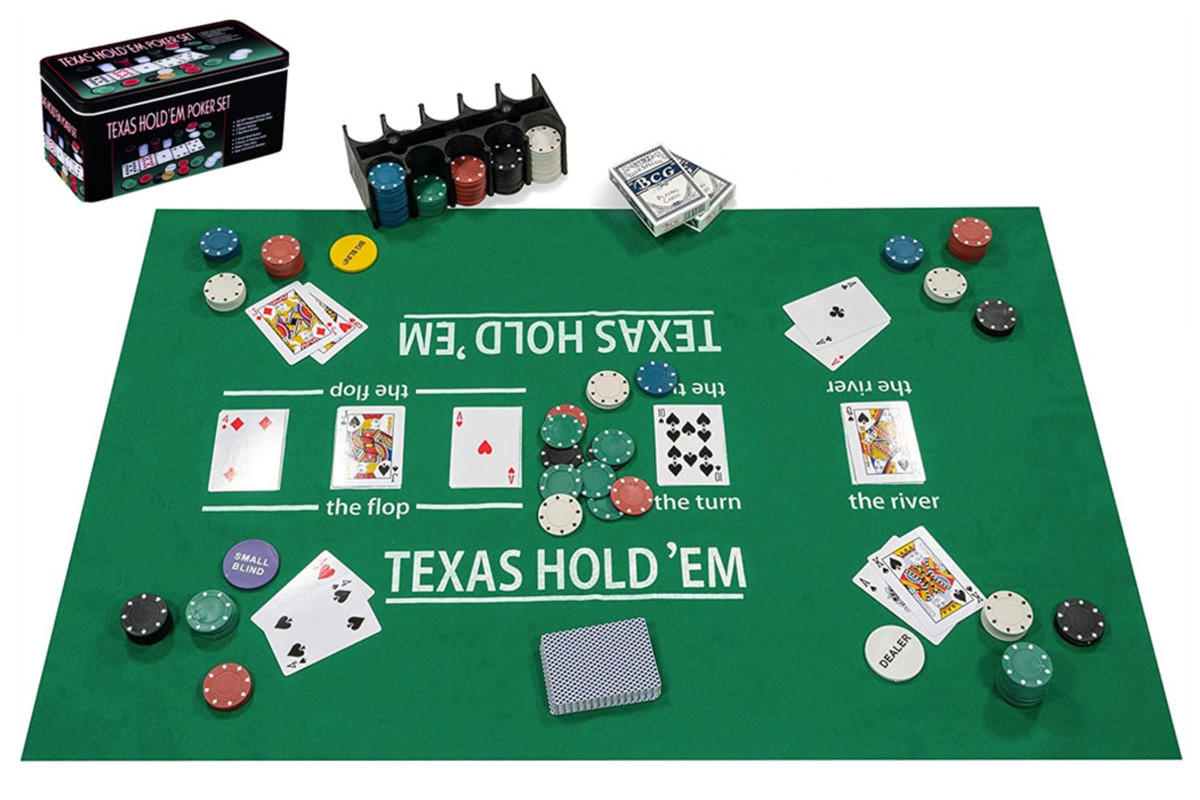 Relaxdays Coffret de poker, 200 jetons, tapis de jeu, 54 cartes, boutons dealer, blind, sensation casino, coloré - Jeux - Jouets Relaxdays Coffret de poker, 200 jetons, tapis de jeu, 54 cartes, boutons dealer, blind, sensation casino, coloré - Jeux - Jouets