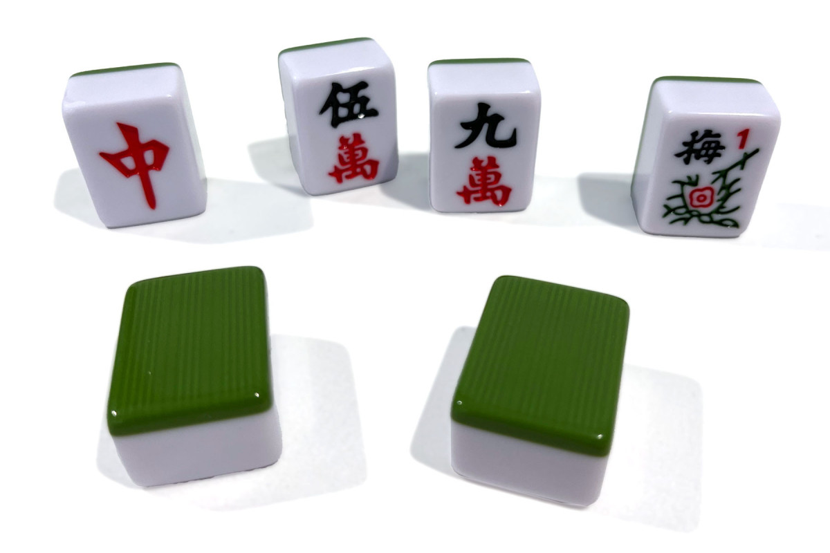 Mahjong grandes tuiles 32x24mm non marquées