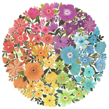 Fleurs Circle of Colors (500 Pièces)