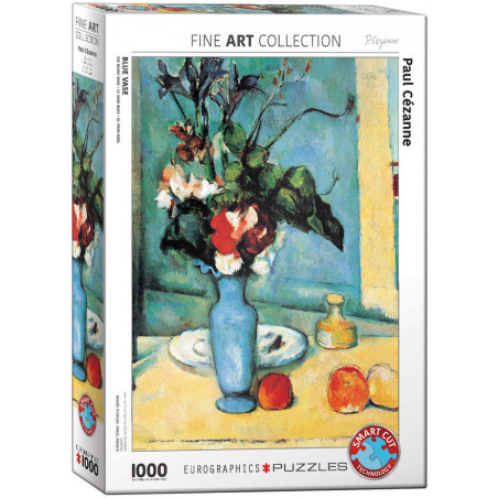 Paul Cézanne - Le vase bleu (1000 Pièces)