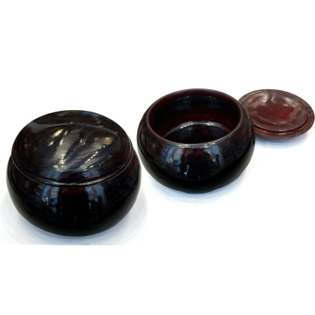 Bols de go bruns-rouges