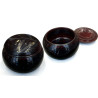 Bols de go bruns-rouges