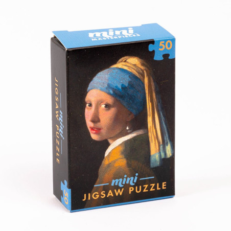 Mini puzzle Professor Puzzle 50 pièces - La Jeune Fille à la perle