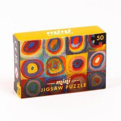 Mini puzzle Professor Puzzle 50 pièces - Squares with Concentric Circles