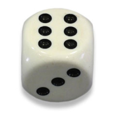 Dé 22mm ivoire