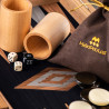 Backgammon Premium Noyer / Chêne sombre 60cm