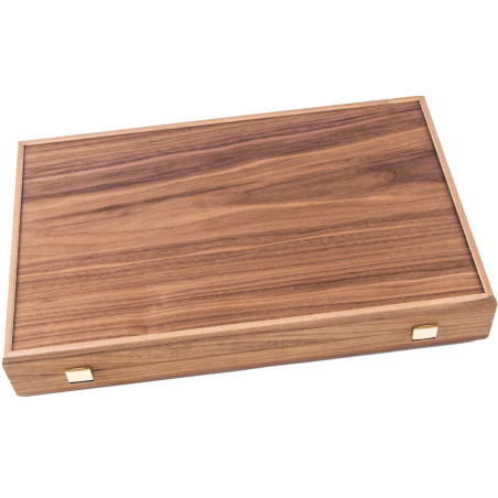 Backgammon Premium Noyer / Chêne sombre 60cm