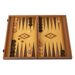 Backgammon aspect chêne 60cm