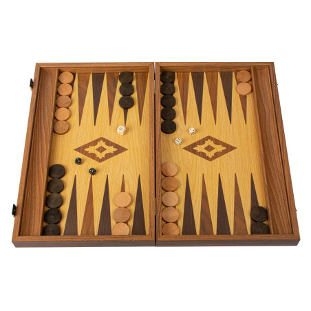 Backgammon aspect chêne 60cm