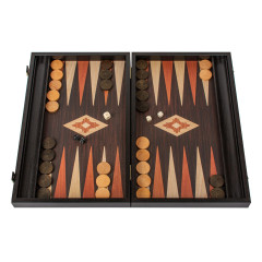 Backgammon aspect wengé 45cm