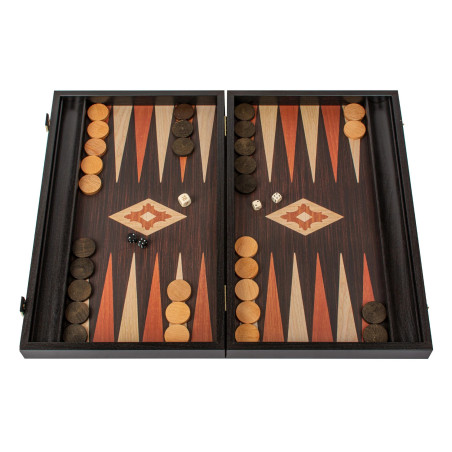 Backgammon aspect wengé 60cm