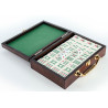 Petit Mahjong Boîte Bois tuiles 27x20mm