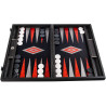 Backgammon Premium Chêne noir et Argento 60cm