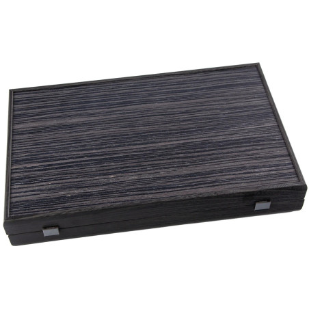 Backgammon Premium Chêne noir et Argento 60cm