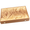 Backgammon Premium en loupe d'olivier 60cm
