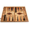 Backgammon Premium en loupe d'olivier 60cm