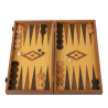 Backgammon aspect chêne 39cm