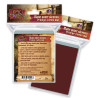 100 Sleeves Mat 66x91 Dos rouge