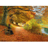 Chemin boisé en automne - Brendekilde - puzzle Michèle Wilson 750 pièces