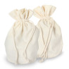 Paire de petits sacs coton 16x12cm fond plat