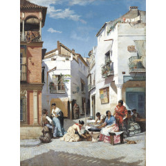Les vendeuses de rosquillas - Manuel Ussel de Guimbarda - puzzle Michèle Wilson 500 pièces