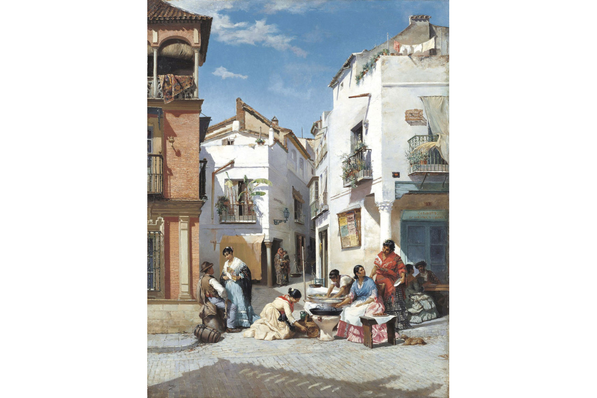 Les vendeuses de rosquillas - Manuel Ussel de Guimbarda - puzzle Michèle Wilson 500 pièces