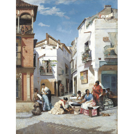 Les vendeuses de rosquillas - Manuel Ussel de Guimbarda - puzzle Michèle Wilson 500 pièces