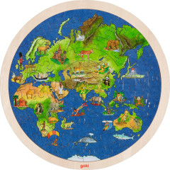 Puzzle, globe terrestre