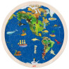 Puzzle, globe terrestre