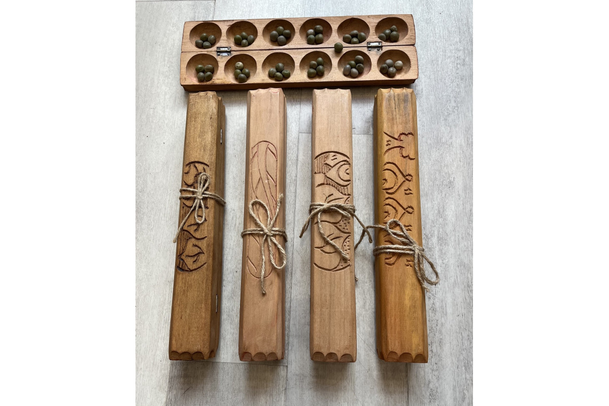 Awale traditionnel bords carrés