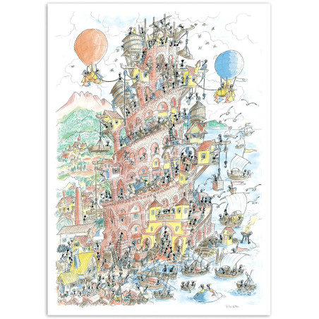 Puzzle delle Formiche - Tour de Babel (1080 Pièces)