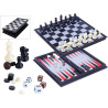 Echecs Backgammon magnétique 25cm