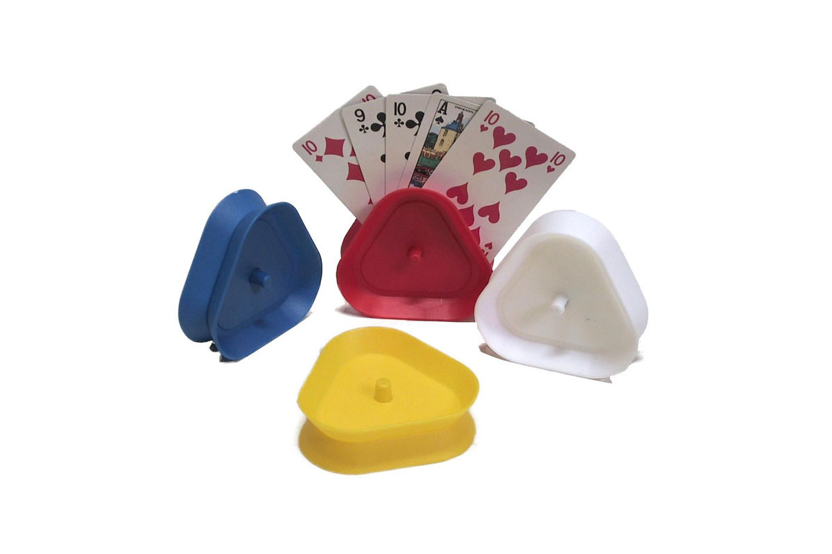 Porte-cartes plastique triangulaire