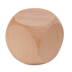 Dé en bois géants vierge 60mm